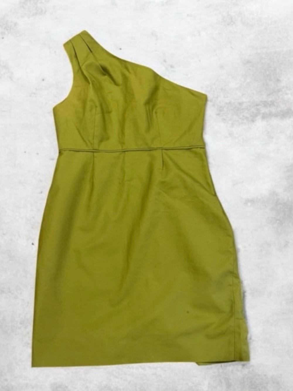 J. Crew One Shoulder Green Formal Dress Size 14
